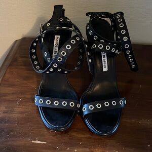 Manolo Blahnik wrap stilettos